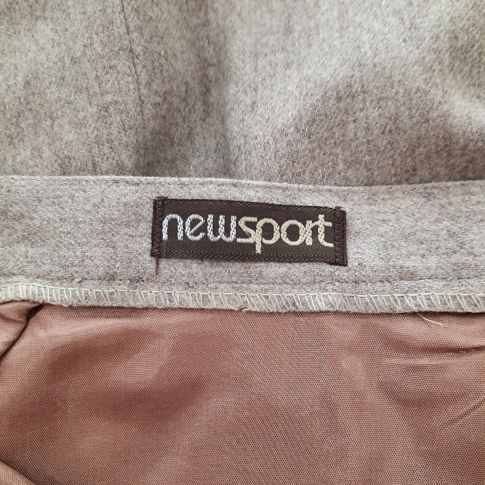 Vtg 70s wool button midi skirt - Newsport brand - Picture 4 of 12